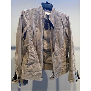 Suede Taupe Moto Jacket